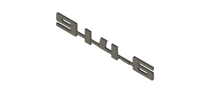 COMMERCIAL LICENSE - VINTAGE PORSCHE 914 "914-6" EMBLEM 1970-1972 3D PRINT FILE