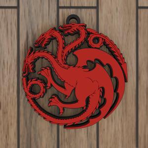 Emblem of House Targaryen-Multicolor