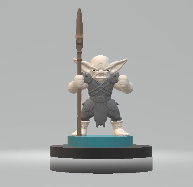 Lutador Goblin Chibi 3d printable model