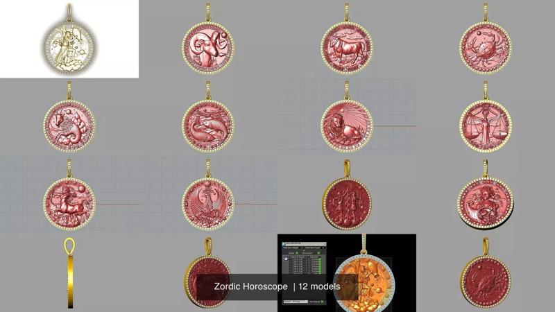 Zordic Horoscope  3D Model Collection