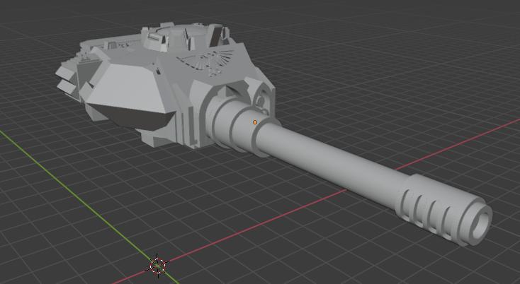 Predator tank blast cannon turret