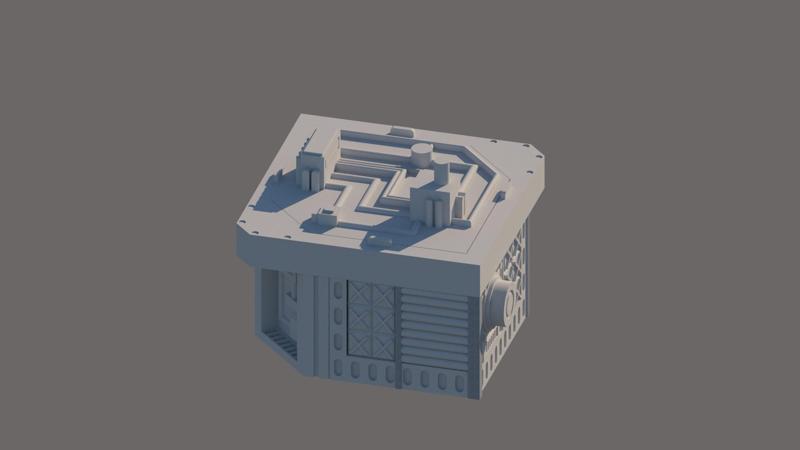 Sci-fi House with custimizable doors and windows
