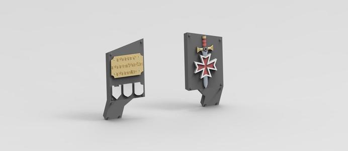 Black Templars Redemptor Deadnought Chest Plates