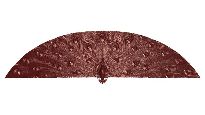 Peafowl Bas relief for CNC