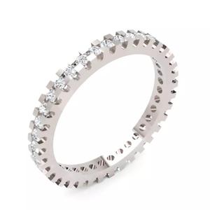 Classic Eternity Diamond Band Ring 3D Model for Printing