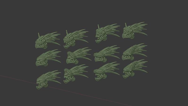 Alternate Cannibal Chicken Heads.