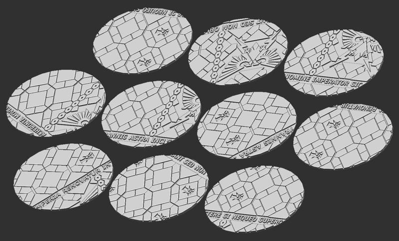 70x90mm Oval Base Tops - Imperial Palace