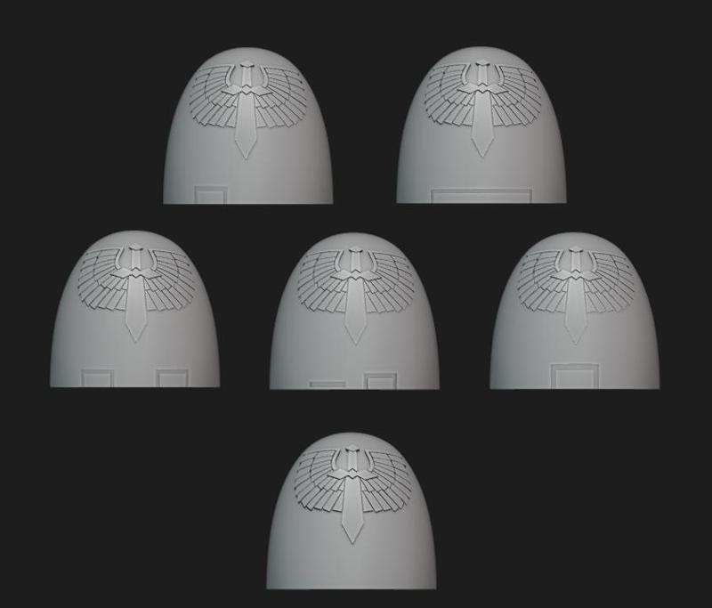 Shoulder pads Dark Angels, Iron warrior, Space wolf,Son of Horus, white scars