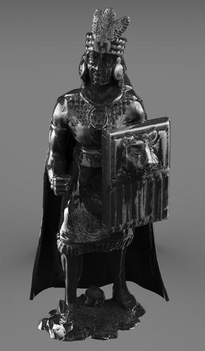 Inca with shield