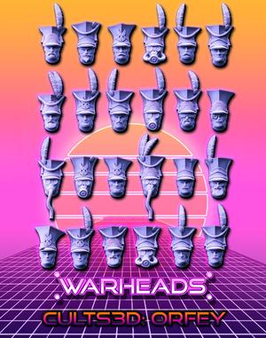 Uhlan Cavalry Heads! Charge! (24 heads)
