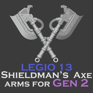 Gen 2 Legio 13 Shieldman's axe arms