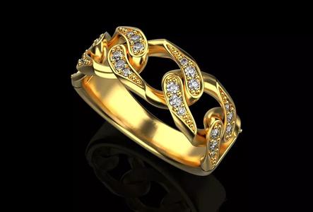 Diamond CUBA RING SIZE 16 5