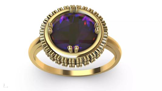 diamond cabochon ring stl verified