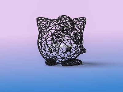 #039 Jigglypuff Pokemon Wiremon Figure