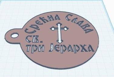 Šablon za slavsko Zito sveta tri Jerarha