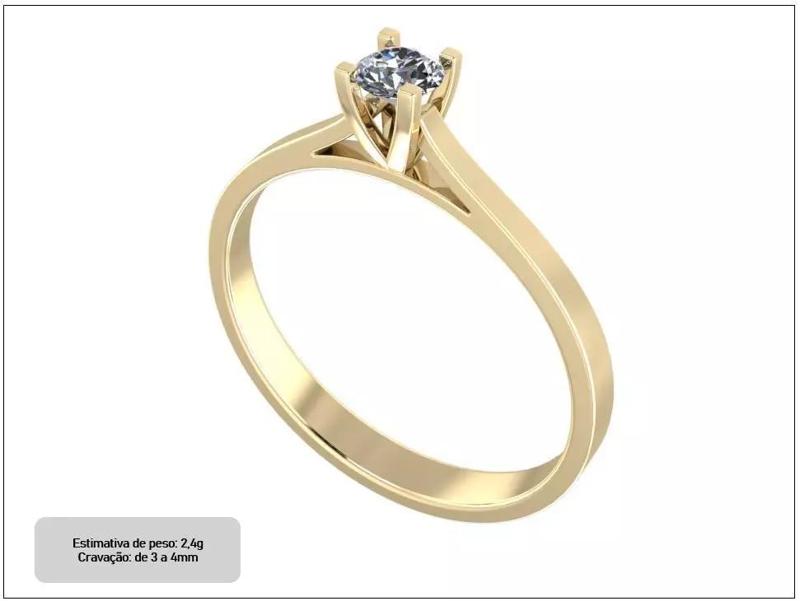 Pacote com 22 aneis de noivado e solitarios