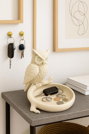 Owl Jewelry Tray – 3D Printable Catchall Bowl with Perched Owl Design