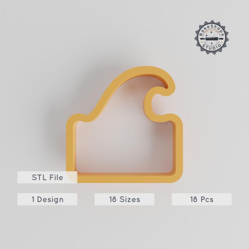 Wave Ocean Shape Cutter Collection, 18 Sizes, 0.75"-5.00", Perfect for Cookies, Fondant & Clay