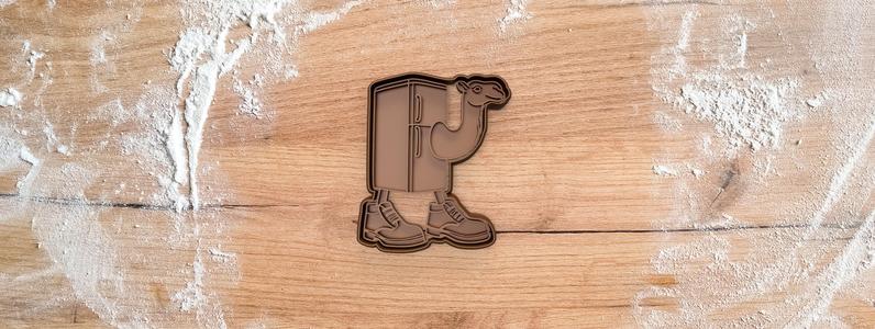 Frigo Camello cookie cutter from Brainrot Italian
