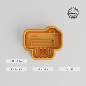 Air Conditioning Cookie Cutter & Stamp Set, 6Pc, Cool Breeze, Perfect for Cookies & Fondant