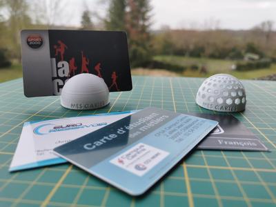 Card holder (simple or with hexagonal patterns)