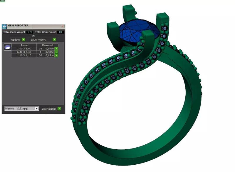 1 Ct Solitaire with pave