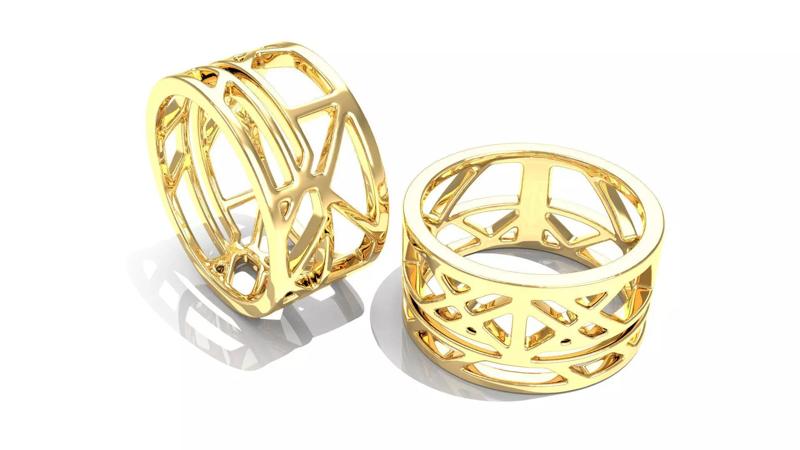 Art Deco Minimalist Ring