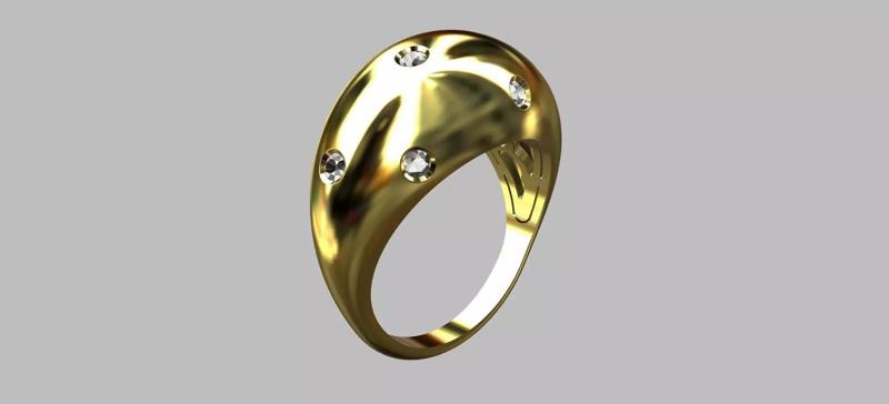 Bombe Finger Ring