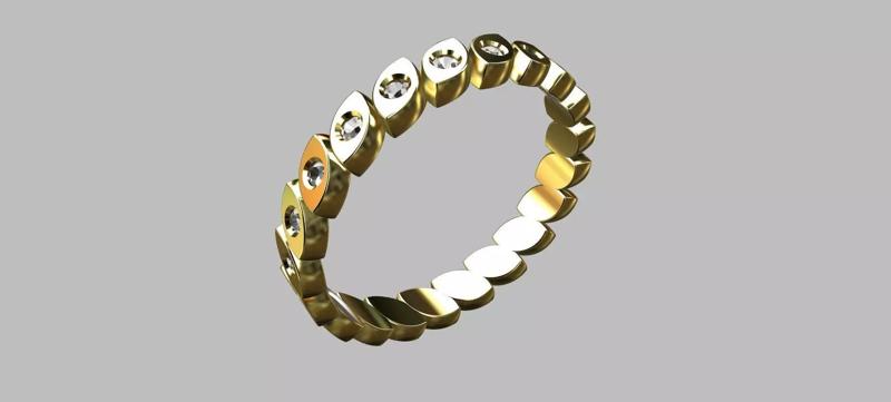 Bigodinho Navetes Ring