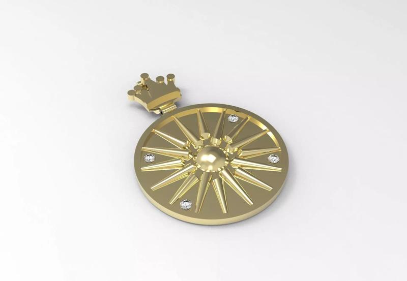 Vergina Sun  Macedonian Star Gold