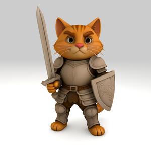 DnD - Tabby Cat Knight