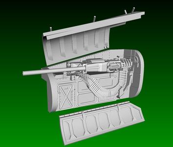 1/72 F-5A cannon bay for ESCI/Italeri