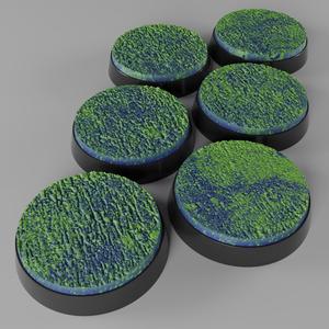 6x 25mm base with plaster ground (+toppers)