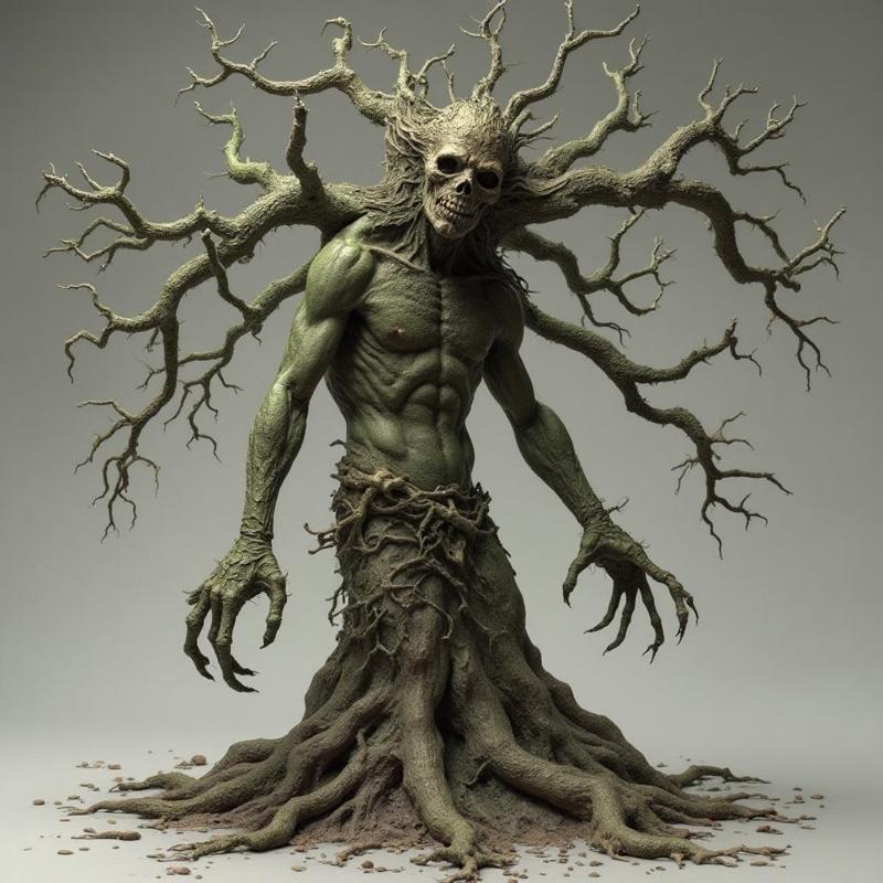 Bestial Treant: 28-32mm Scale Fantasy Miniature