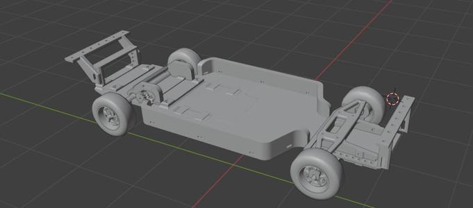 Modular RC Car Chassis – 3D Printable Platform with Suspension & Wheel Assembly
