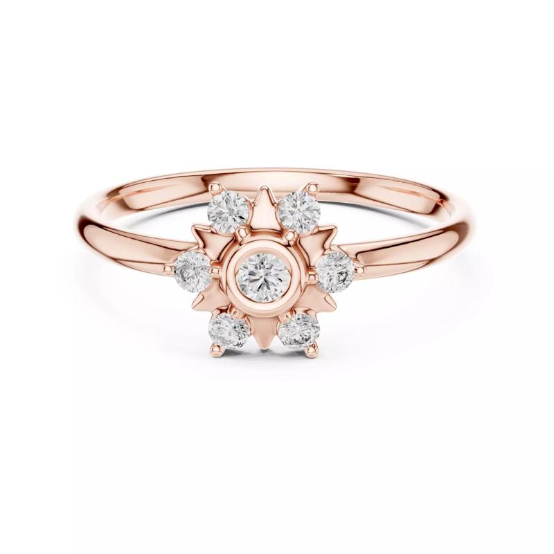 Bezel Set Round Diamond Engagement Wedding Ring 3DM STL Video