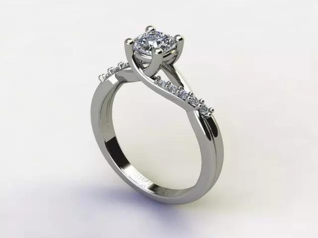 10107 person engagement ring gold