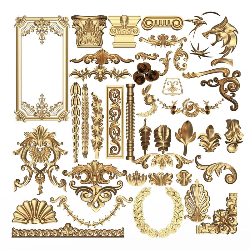 Decorative Mouldings Card Various Models 40 Designs