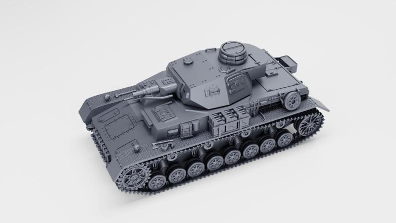 Panzer IV Ausf.D + 3 Tankmen (standard+winter edition)  (Germany, WW2)