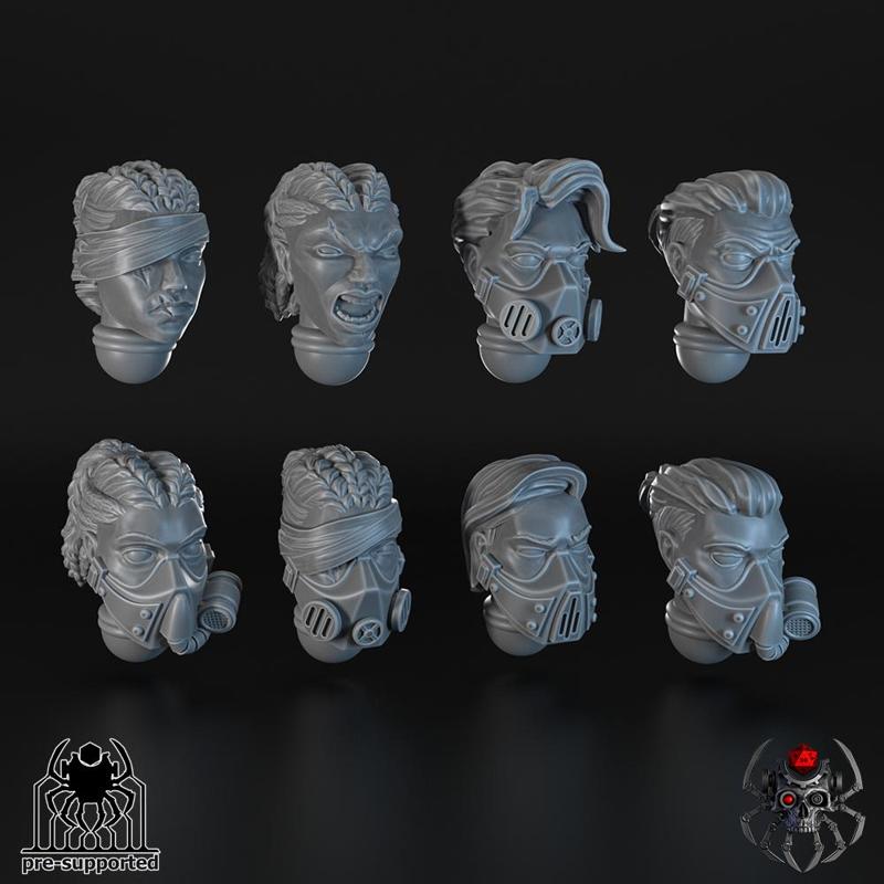 Widows of Retribution Head Bits Set #2 (x8 units)