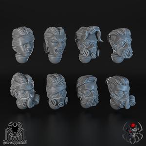 Widows of Retribution Head Bits Set #2 (x8 units)