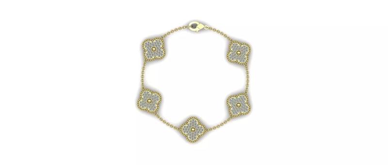 Alhambra Flower Bracelet 01