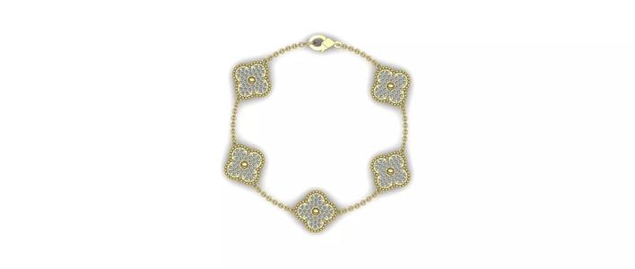 Alhambra Flower Bracelet 01