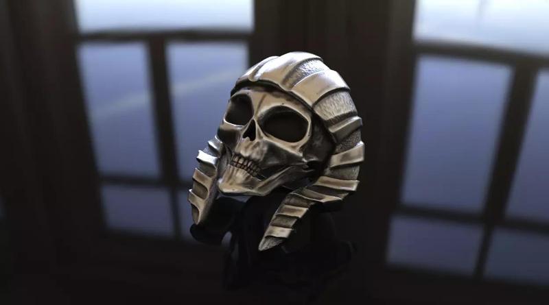 Egyptian Alien Skull Ring Stl 3D Model Silver Casting 3D print