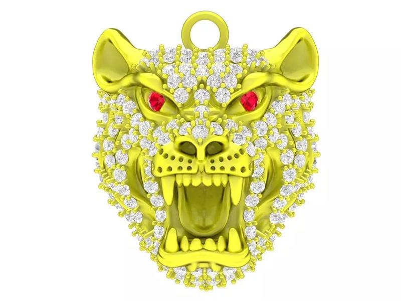 6628 Art Jewerly Tiger Pendant