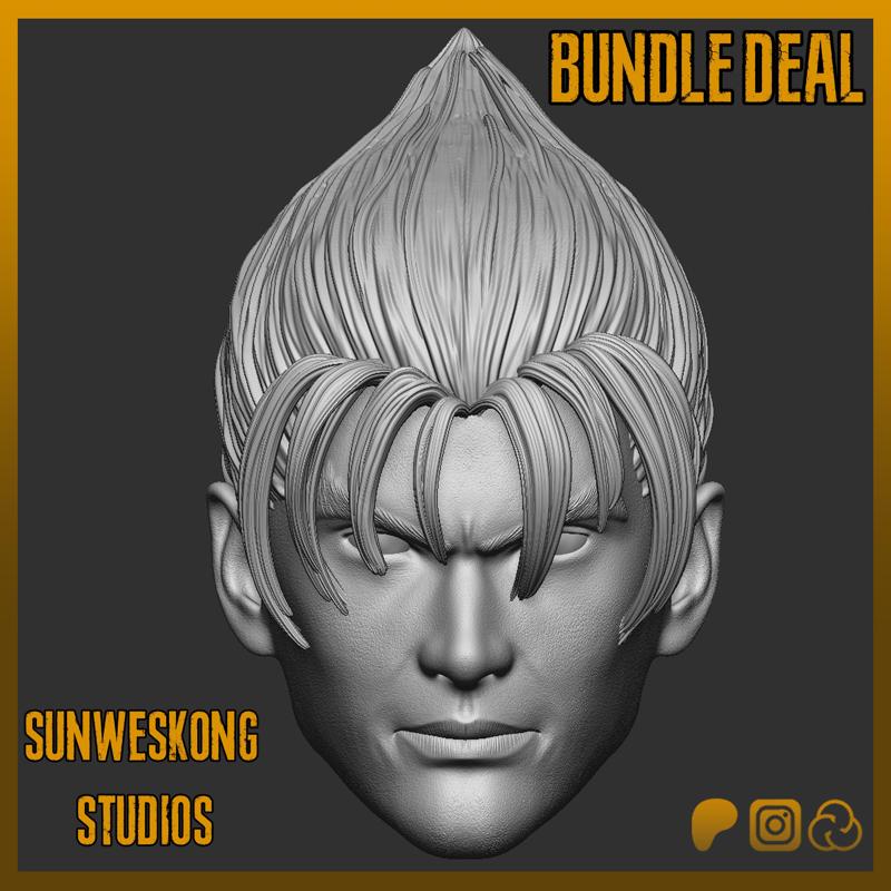Tekken 7 Jin Kazama & Devil Jin Headsculpt Bundle Pack