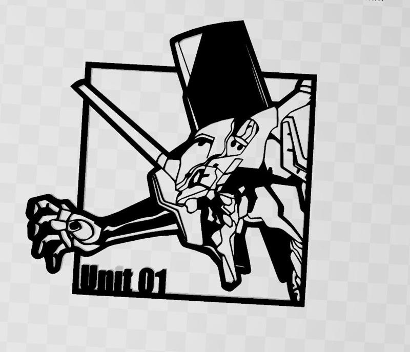 Unit 01 Evangelion wall art