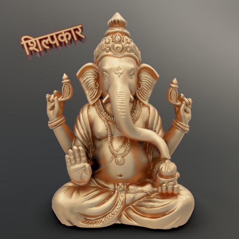 Lord Ganesh sitting model