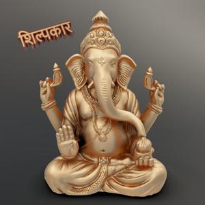 Lord Ganesh sitting model