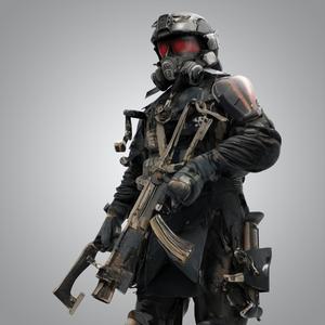 Cyberpunk soldier
